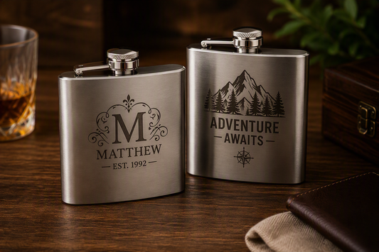 Custom Engraved 150ml Stainless Steel Hipflask