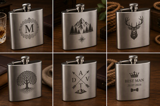 Custom Engraved 150ml Stainless Steel Hipflask